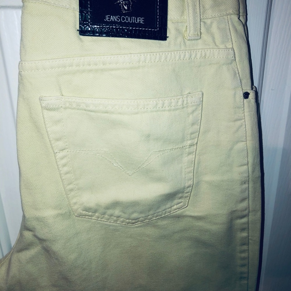 Black Label Couture Versace lime green  jeans